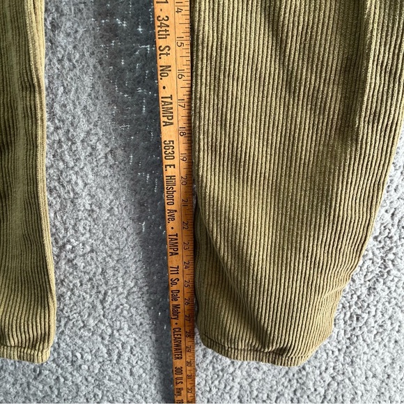 Reformation Cynthia Tan Corduroy Pants Women Sz 25 High Waisted Straight Leg - Picture 9 of 9